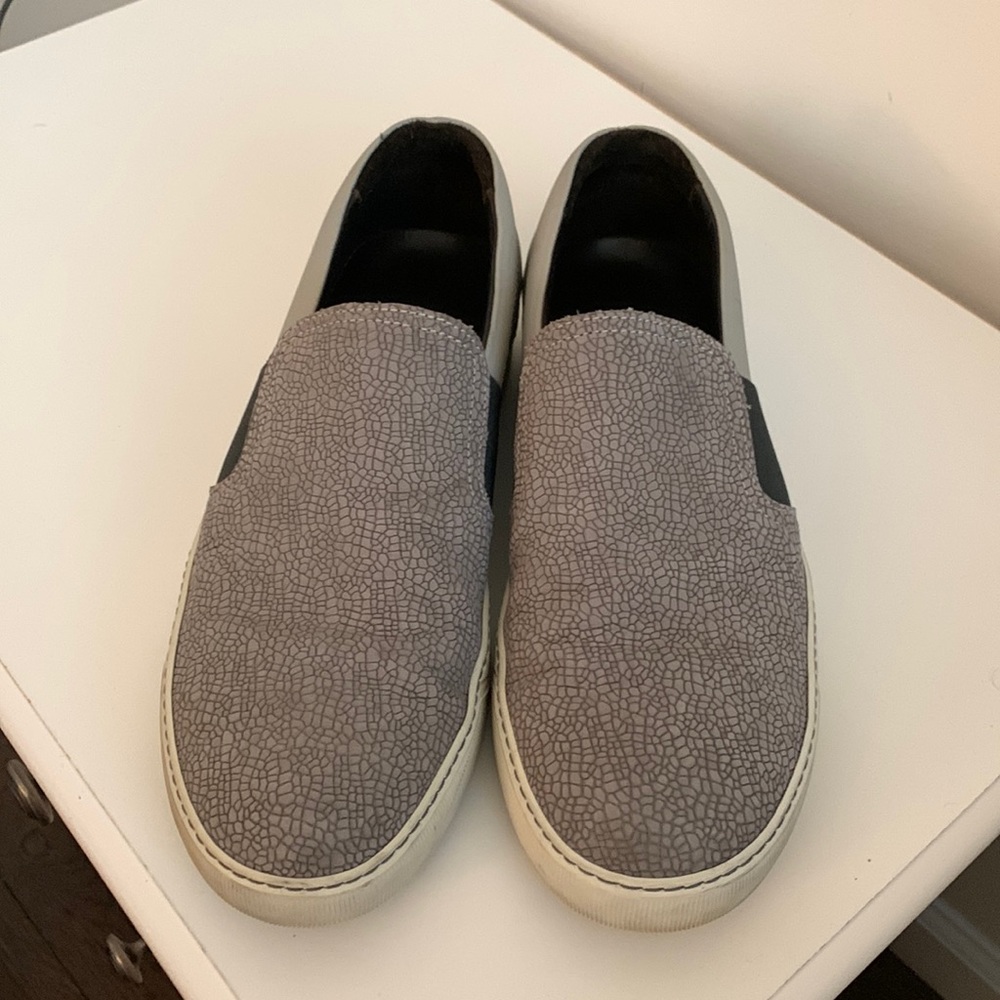 Mens Lanvin Leather Slip on Sneakers